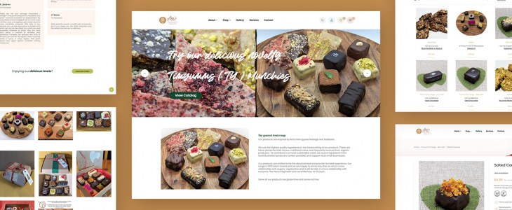 Ana's Gourmet Treats já está online!